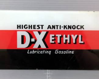 D-X Ethyl Lubricating Acrylic Gasoline Signs, Qty 2