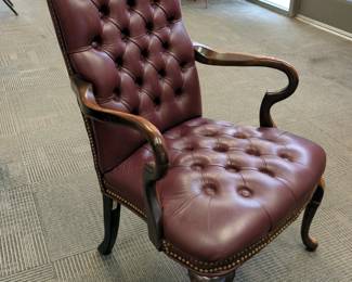 Tufted Office Chair With Nailhead Trim