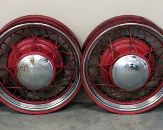 1932 Ford 17.5" Wire Wheels, Qty 4