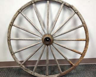 Wooden Wagon Wheel, 39" 