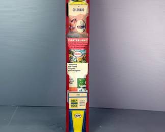 Metal Map Display Rack Including Road Maps 