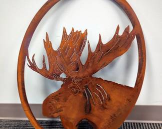 South Paws Metal Moose Wall Decor 