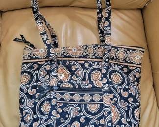 $15 Vera Bradley Cafe Latte Paisley Shoulder Tot Double Strap