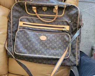 $50 LOUIS VUITTON GARMENT BAG- UNABLE TO AUTHENTICATE