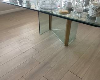 Pace glass dining table, $500 obo