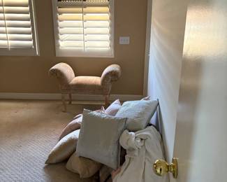 Upholstered bench $15