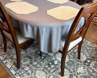 Dining set, area rug