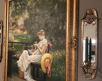 Framed painting