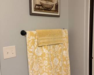 Wall art, towels