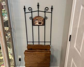 TV tables, metal decor