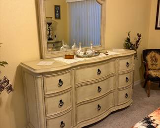 Dresser with mirror