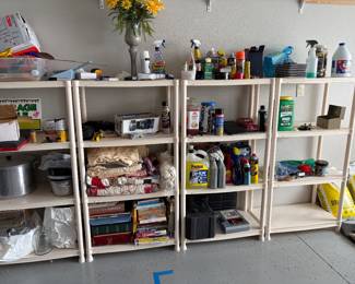 Quilt, textiles, garage items