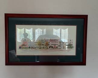Rainbow Row Charleston SC Print by Virginia Fouché