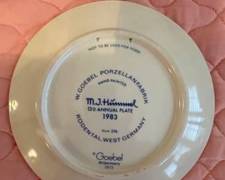 M.J. Hummel "Rodental" 13th Annual Plate 1983