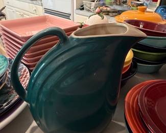 Fiesta Ware Pitcher and Dinnerware Set