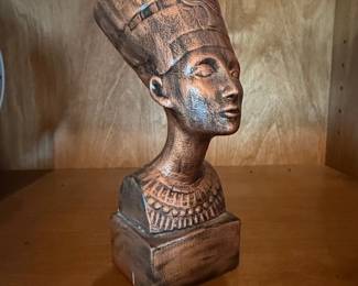 Ebros Egyptian Queen Nefertiti With Cobra Crown Piece Bust 7 Inch Statue