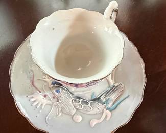 Moriage Dragonware Teacup and Saucer