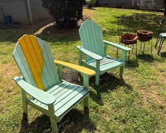 Wooden Adirondack Chairs (Set of 2)