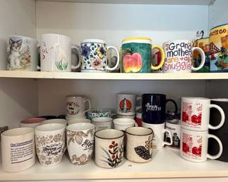 Assorted Ceramic Mugs Collection