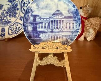 Kaiser "Wiesbaden - Das Kurhaus" Cobalt Blue Decorative Plate