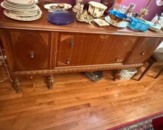 Antique Jacobean Style Mahogany Sideboard