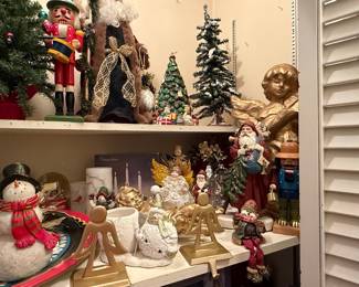 Assorted Easter and Christmas Figurines and Decorations