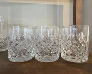 Cut Crystal Double Old Fashioned Glasses