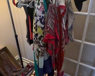 Assorted Women's Scarves and Shoes