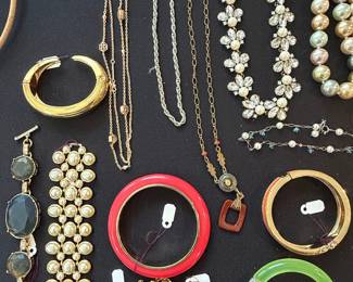 Assorted Costume Jewelry Set with Cork Necklace, Bracelet, and Earrings