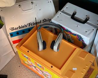 Barbie Country Camper RV and Barbie's Friend Ship Playset