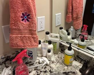 Coral Embroidered Bath Towel