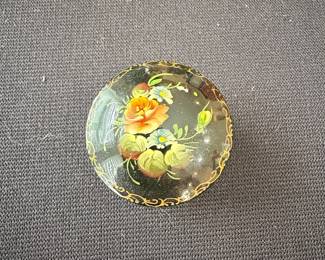 Palekh Russian Lacquer Miniature Box