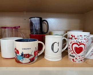 Starbucks "You Are Here" Collection Virginia Mug and other assorted mugs