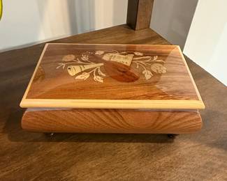 Sorrento Inlaid Wood Music Box with Musical Motif