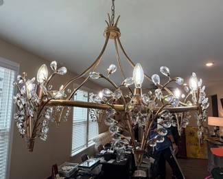Ethan Allen Clara Round Crystal Chandelier