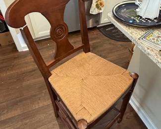 Napoleon Style Rush Seat Bar Stool