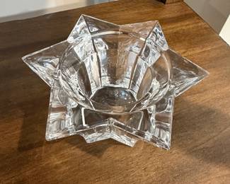 Star-Shaped Crystal Candle Holder/Trinket Dish