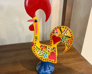 Traditional Hand-Painted Rooster of Barcelos, Portugal