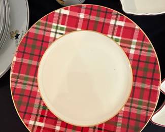 Pier 1 Imports Haddington Plaid Dinner Plate