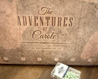 Personalized World Map Canvas Print - 'The Adventures of Carole'