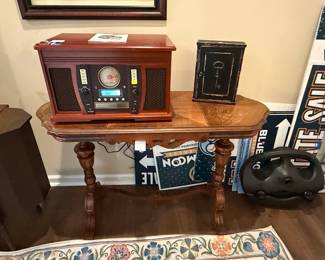 Victrola 8-in-1 Nostalgic Entertainment System with Turntable, CD Player, and Radio