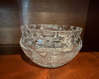 American Brilliant Period Cut Crystal Footed Bowl