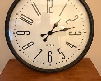 Large "U.S.A." Wall Clock