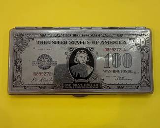 US One Hundred Dollar Bill Cigarette Case