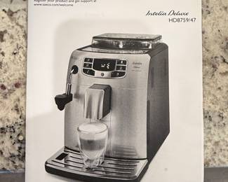 Saeco Intelia Deluxe Espresso Machine HD8759/47