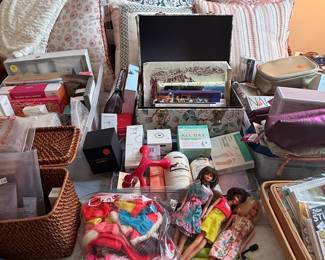 Vintage Barbie Doll Collection and Accessories, Chanel Beauty Products