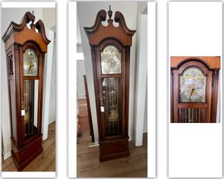 Howard Miller 8 day Grandfather Clock with Westminster Chimes