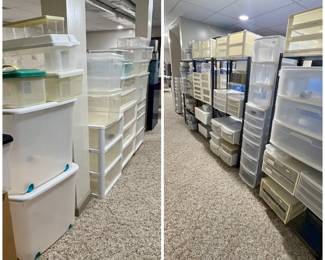 storage boxes, tubs, plastic drawer systems 