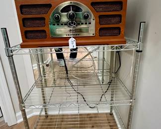 Radio, record player, cassette player