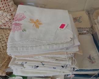 Vintage embroidered pillow cases